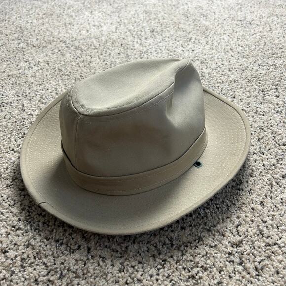 Goorin Bros Canvas Panama Hat Adjustable Fast Tab Fedora - Very Clean - Picture 5 of 5
